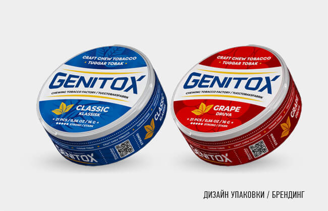 Genitox, tuggar tobak